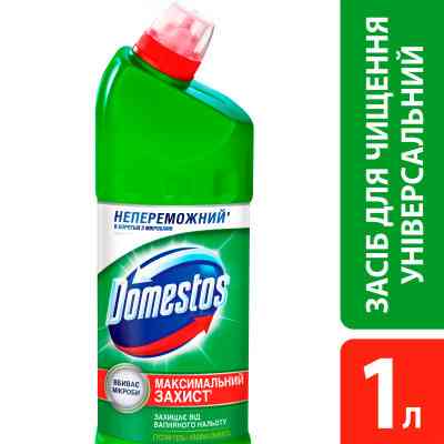 Жидкость для чистки ванн Domestos Хвойная Свежесть 1 л (8717163094891) Винница