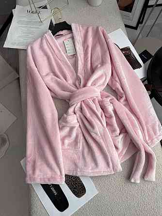 Жіночий стильний домашній махровий халат Рожевий Одеса