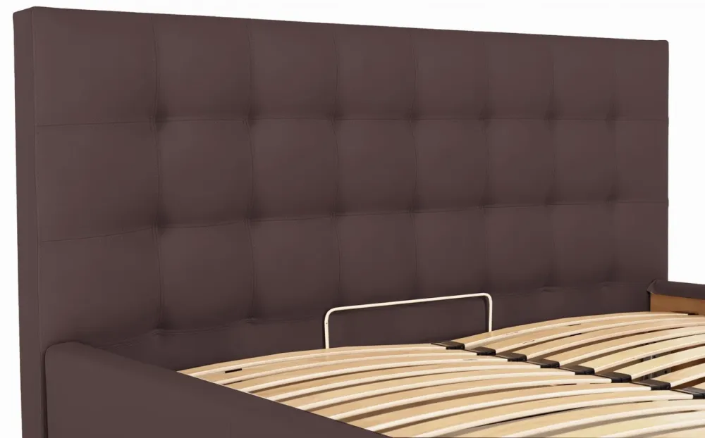 Кровать Двуспальная Chester New Comfort 160 х 190 см Fly 2231 С подъемным механизмом и нишей для белья Темно-коричневый Киев - изображение 6