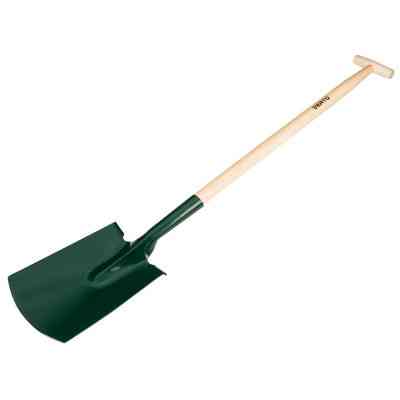 Лопата Verto штыковая прямая, рукоятка деревянная Т-образная, 117см, 1.8кг (15G026) Винница