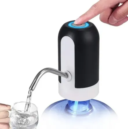 Электрическая помпа для бутилированной воды Automatic water dispenser с подсветкой на бутыль 19 л Черный Коломыя
