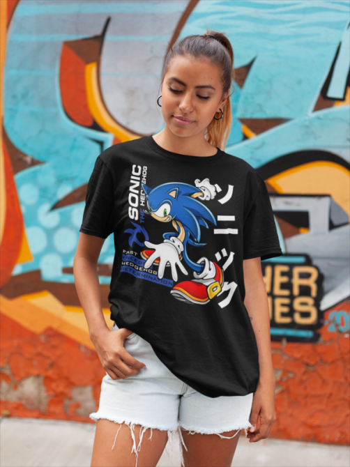 Футболка для хлопчика з аніме принтом Схадов Хедгехог Хероес Сонік оверсайз (зріст від 165 до 180) Чорний AnimeJ0093m Дніпро - фото 5