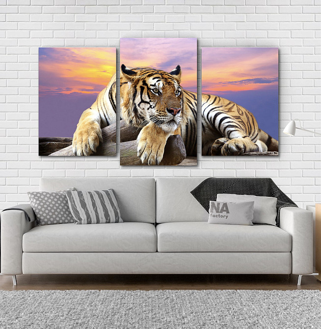 Модульна картина Тигр (53х100см) Art-209_3 Київ - фото 2