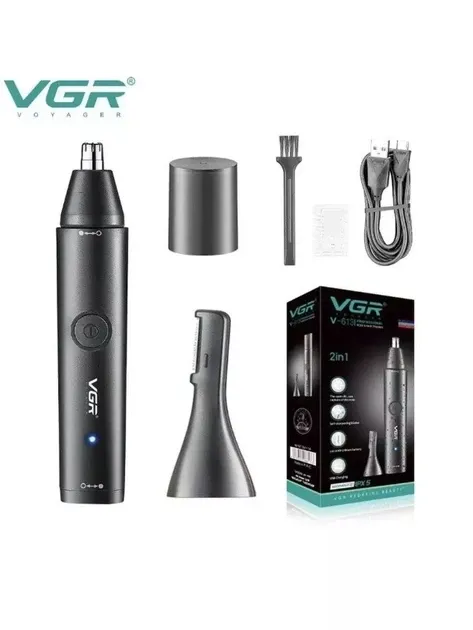 Универсальный аккумуляторный триммер VGR V-613 для стрижки бороды с насадкой и 1,5 ч автономной работы Одесса - изображение 3