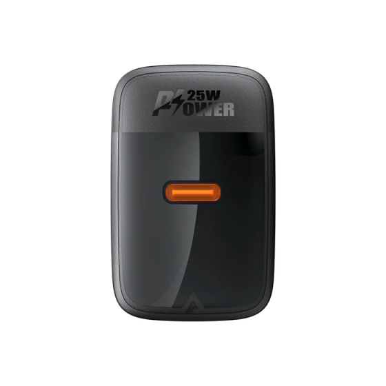 Мережевий зарядний пристрій ACEFAST A104 PD25W GaN single USB-C charger Black 6974316283355 Одеса