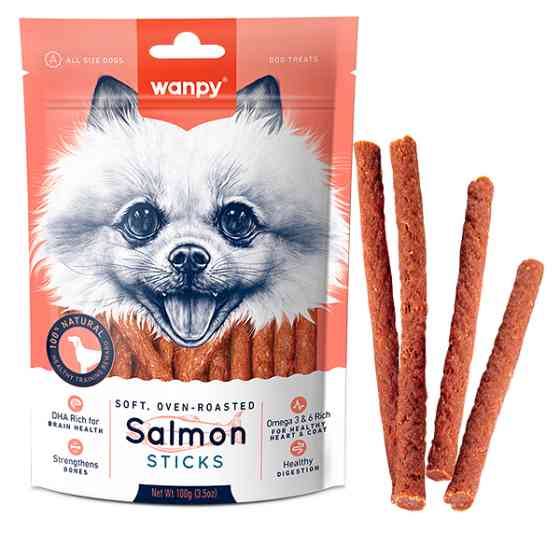 Wanpy Salmon Sticks ВАНПИ ПАЛОЧКИ С ЛОСОСЕМ лакомство для собак Киев