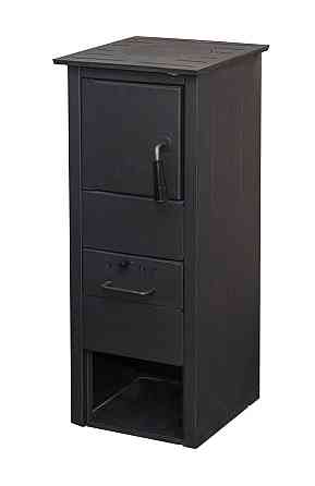 Піч-буржуйка на дровах Termo Sistem KLASIK G-1 з чавунною конфоркою сталева піч 5 кВт до 30 м2 футерована шамотом Сербія Київ