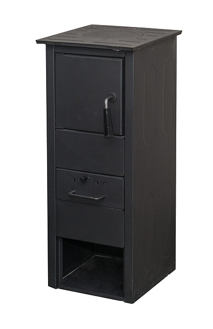 Піч-буржуйка на дровах Termo Sistem KLASIK G-1 з чавунною конфоркою сталева піч 5 кВт до 30 м2 футерована шамотом Сербія Тернопіль - фото 2