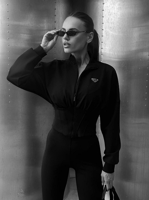 Женский стильный повседневный костюм двойка замш на дайвинге 44/46 Одесса - изображение 5