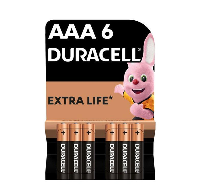 Батарейка мініпальчик AAA DURACELL LR03 MN2400 лужна 6 шт Рівне - фото 1