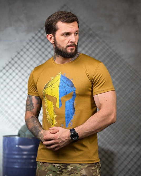 Тактическая потоотводящая футболка Spartan coyot ПП4686 Одесса - изображение 2