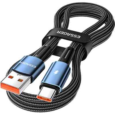 Дата кабель USB 2.0 AM to USB-C 1.0m 120W blue Essager (EXC120-CG03-P) Вінниця