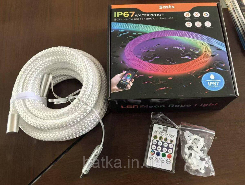 5v-RGB світлодіодна плетена стрічка (5м250LED) Київ - фото 3