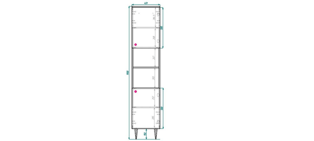 Пенал Сканді 2П2Д, великий Київ - фото 2