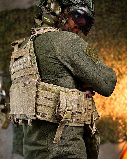 Плитоноска 4 швидкі скидання з напашником Cordura мультикам ПП7890 Одеса - фото 6