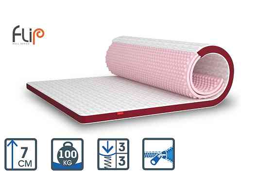 Тонкий матрас на диван Flip Granat/ Гранат (натуральный латекс) ТМ Matroluxe 120х190 Харьков