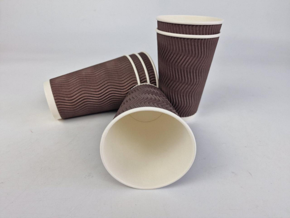 Склянка гофрований 500 мл КОРІНЧЕННИЙ (15 шт.) Харків - фото 2