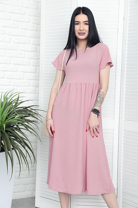 Летнее платье миди свободного кроя Ordinary 42-44, Фрезовый Киев - изображение 1