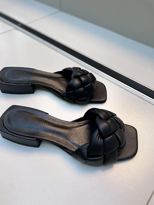 ARLEN Шльопанці жіночі ARLEN Ш-Коса чорні (літо, шкіра натуральна) (4875) Коломыя - изображение 9