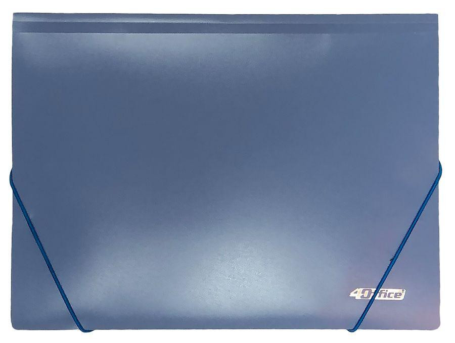 Папка на гумці А4 "4Office" 4-244-06 500 мкн.,PP, син., шт Київ - фото 1