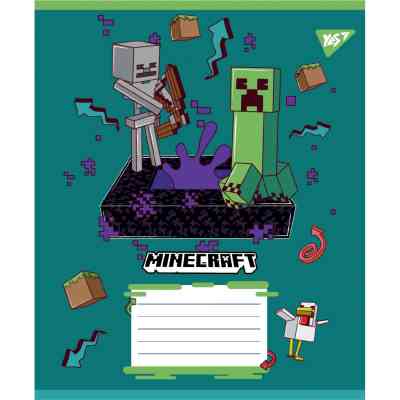 Тетрадь Yes Minecraft Heroes А5 24 листа клетка (767581) Винница