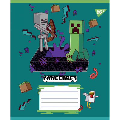 Зошит Yes Minecraft Heroes А5 24 аркушів клітинка (767581) Вінниця - фото 6