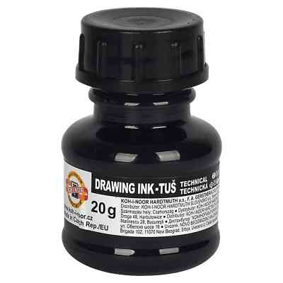 Тушь для черчения Koh-i-Noor 20г чорна (141701) Винница