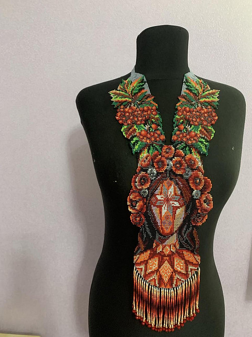 Гердан «Мотанка» з бісеру Коломия - фото 1