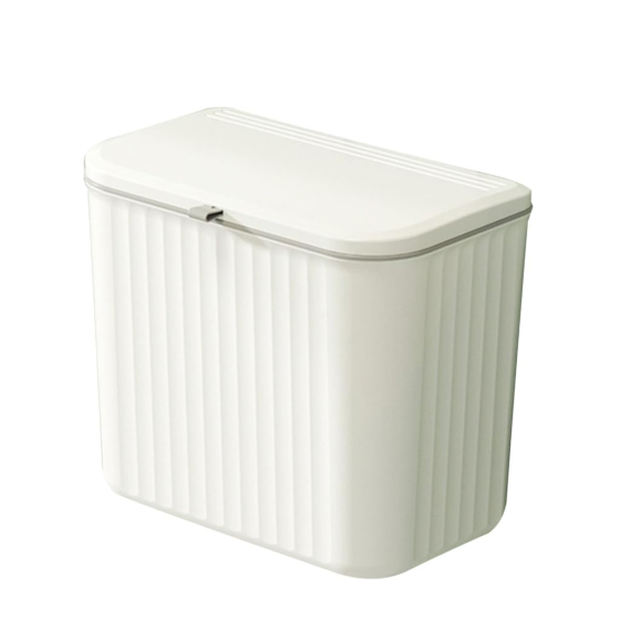 Підвісний сміттєвий контейнер для кухні з кришкою, пластиковий сміттєвий бак, органайзер для ванної кімнати, об'єм 7 л Кам'янець-Подільський