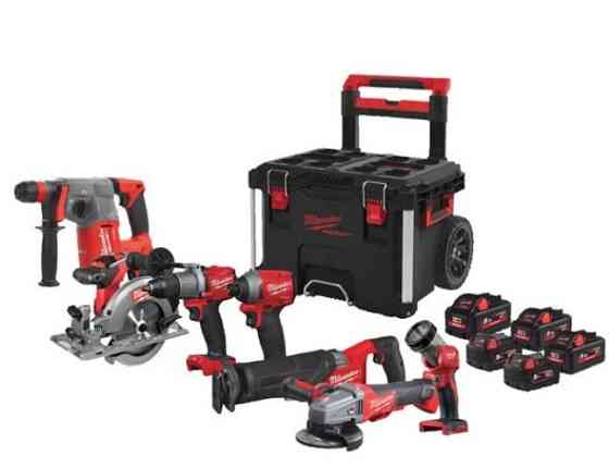 Набор инструментов аккумуляторных MILWAUKEE, M18 FPP7B-855P ( дрель-шуруповерт с ударом M18 FDD2-0, винтоверт M18 FID2-0, перфо Одесса