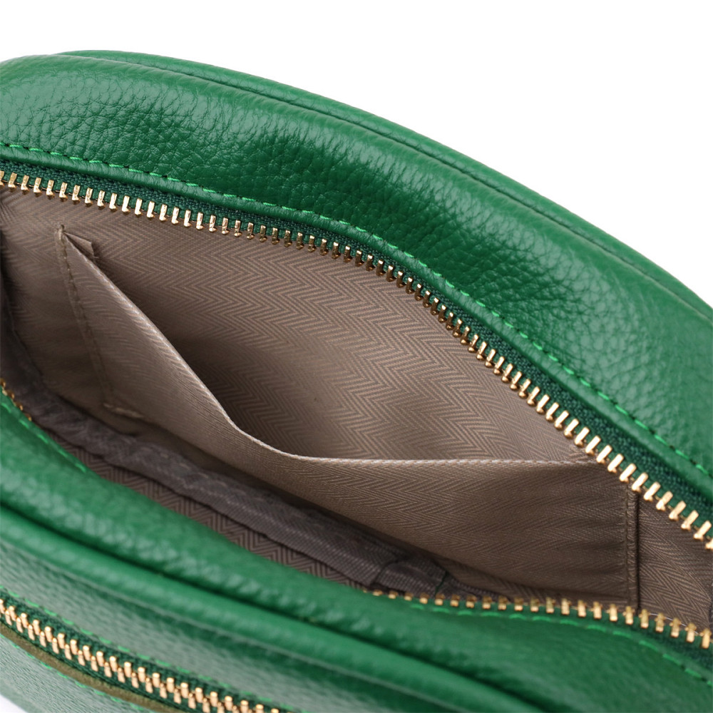 Интересная сумка для женщин из натуральной кожи Vintage 22900 Зеленый Киев - изображение 8