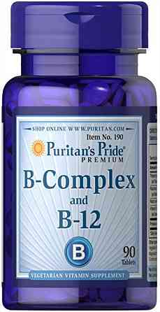 Вітаміни групи В (Vitamin B-Complex та Vitamin B-12) 90 таблеток Київ