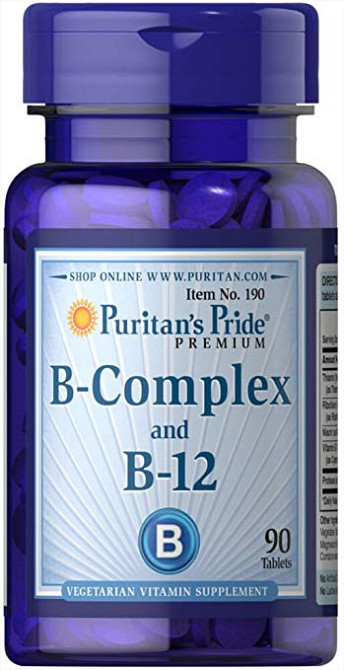 Вітаміни групи В (Vitamin B-Complex та Vitamin B-12) 90 таблеток Київ - фото 1