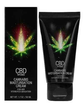 Стимулюючий крем для жінок Shots-CBD Cannabis Masturbation Cream For Her, 50 ml Sex Aura Київ