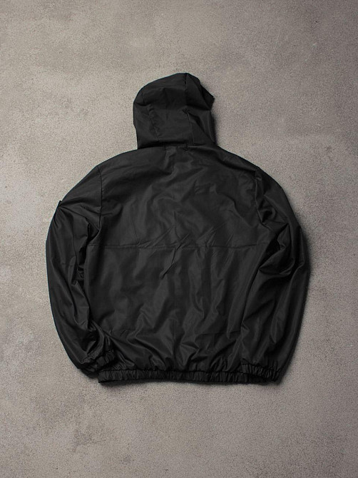 Чоловіча чорна літня куртка STONE ISLAND, легка вітровка корного кольору з капюшоном Львів - фото 8