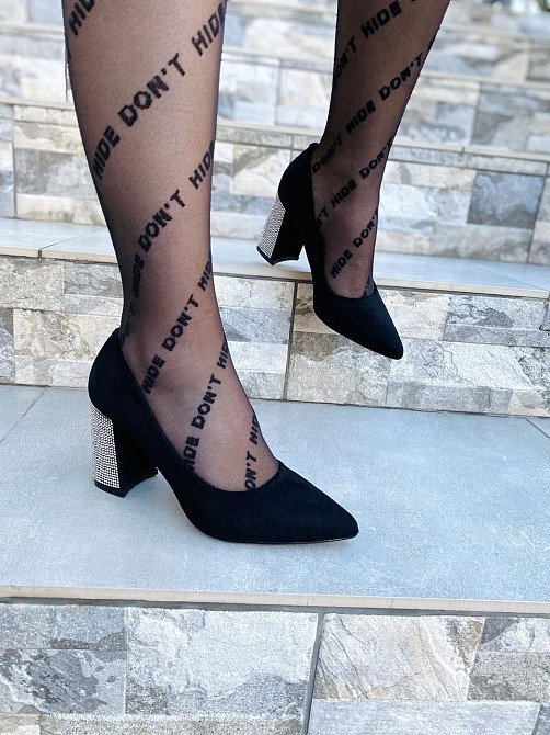 Meideli Туфлі жіночі MEIDELI чорні еко-замша каблук 8 см 38р. (4111) Коломыя - изображение 7