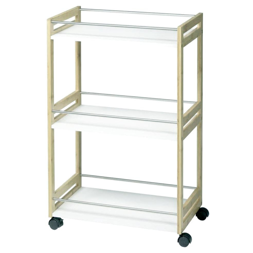 Этажерка для ванной на колёсиках 