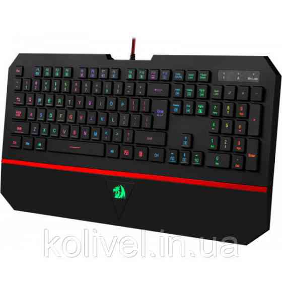 Клавіатура Redragon Karura2, ігрова, RGB, підставка, UKR, USB (75053) Киев
