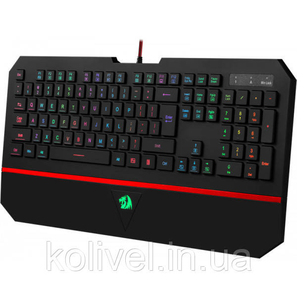 Клавіатура Redragon Karura2, ігрова, RGB, підставка, UKR, USB (75053) Київ - фото 3