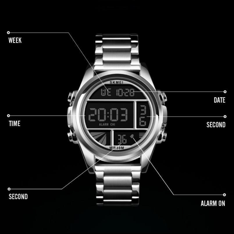 Наручний чоловічий годинник Skmei 1448 Indigo Сріблястий Вінниця - фото 4