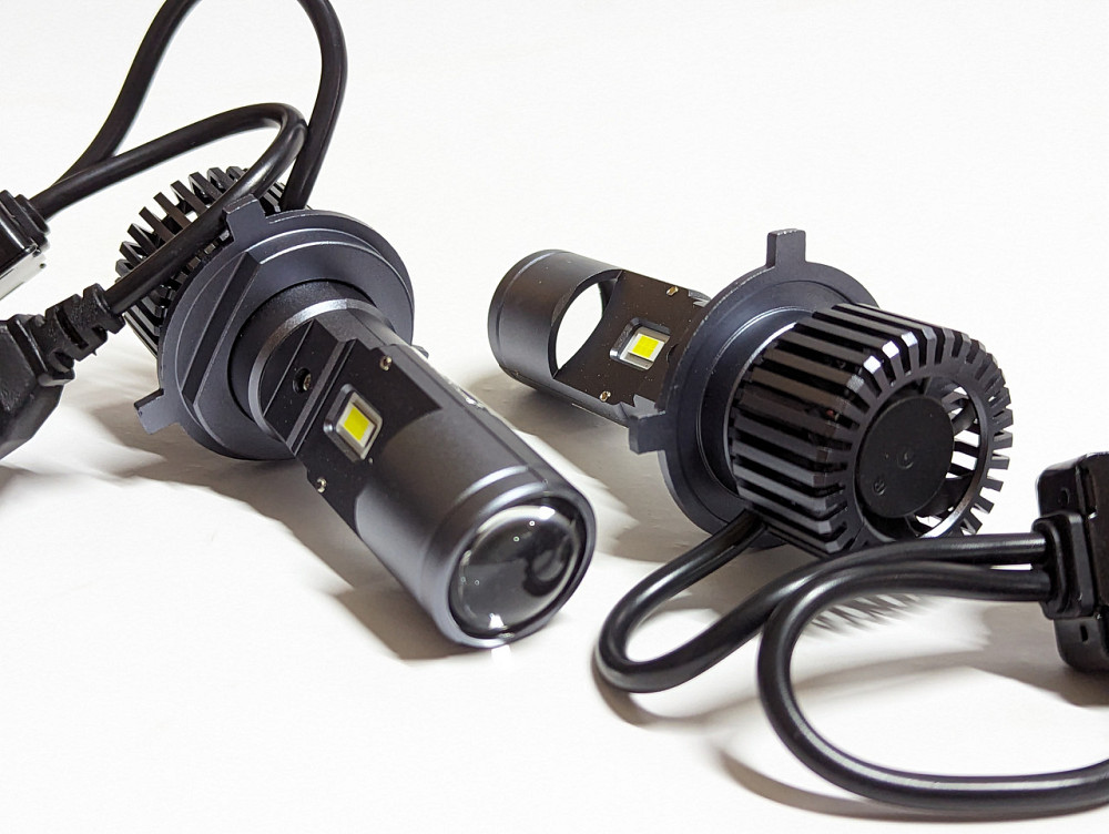 Міні лінза Н4 з лінзою, H4 H/L вольтаж 9-32V(12-24V), ближній50W/дальний50W (100 ват дві лампи) Харків - фото 1