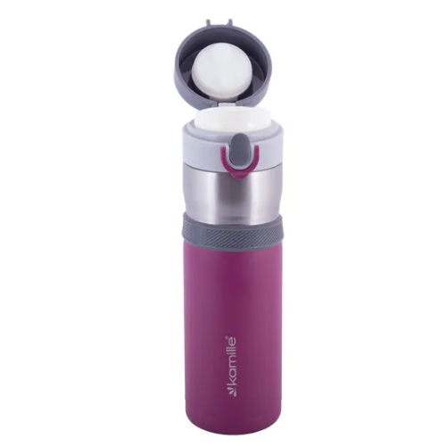 Термопляшка 400мл нержавіюча сталь (блакит/фіолет/помаранч/салат) KAMILLE 2014 Житомир - изображение 10