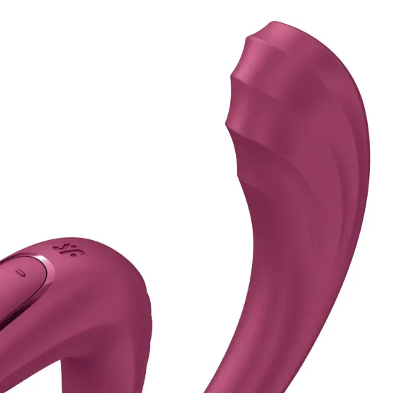 Вагінально-кліторальний вібратор Satisfyer G for Goddess 3 Wine Red, 2 мотори Львів
