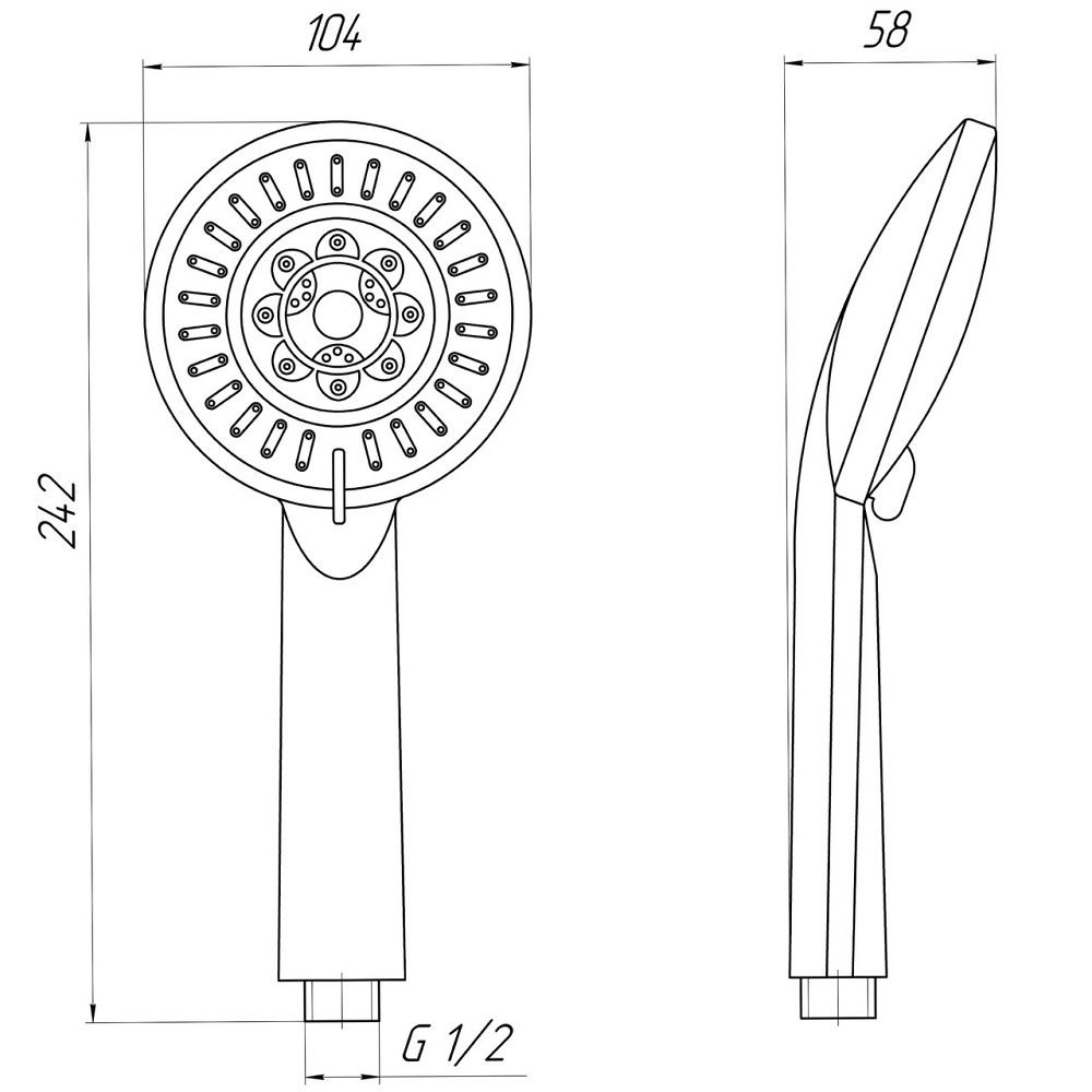 Душова лійка Globus Lux RAYS NS-780-P (000020791) Київ - фото 6