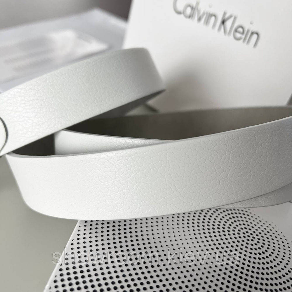 Женский брендовый кожаный ремень (495) белый Киев - изображение 3