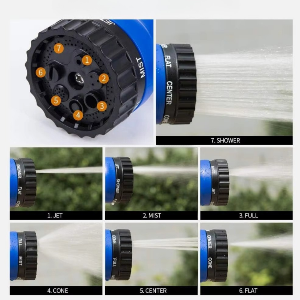 Шланг для сада и огорода поливной рабочая длина до 60 м набор с распылителем, растягивающийся, гибкий, садовый Каменец-Подольский - изображение 3