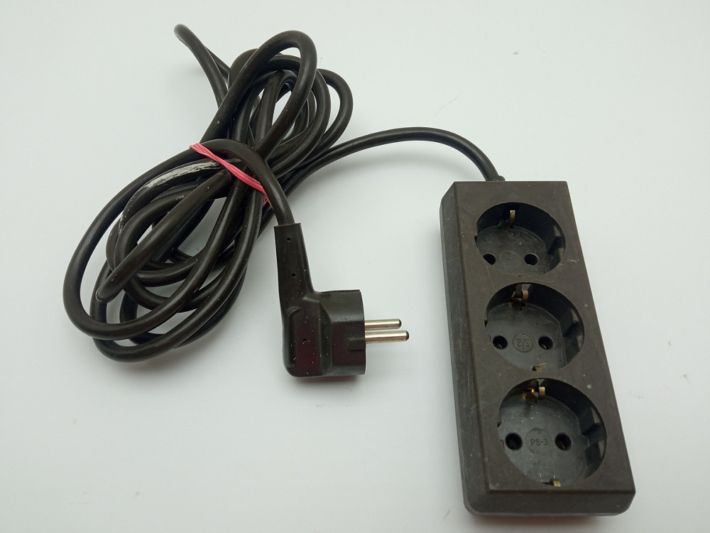 Подовжувач на 3 розетки 3м 26583 Луцк - изображение 1