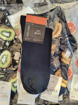 Набір чорних чоловічих високих бавовняних шкарпеток 3 штук Nike socks 39-41 Київ