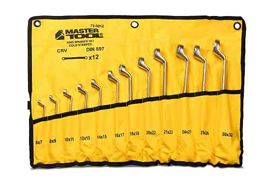 MASTERTOOL Ключі накидні MASTERTOOL COLD STAMPED набір 12 шт (6х7-30х32 мм) CrV 72-3212 Киев