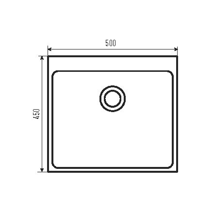 Мойка Zerix ZH5045-215.SUS304 (3.0/0.8) из нержавеющей стали SUS304 (MX1579) Киев - изображение 2